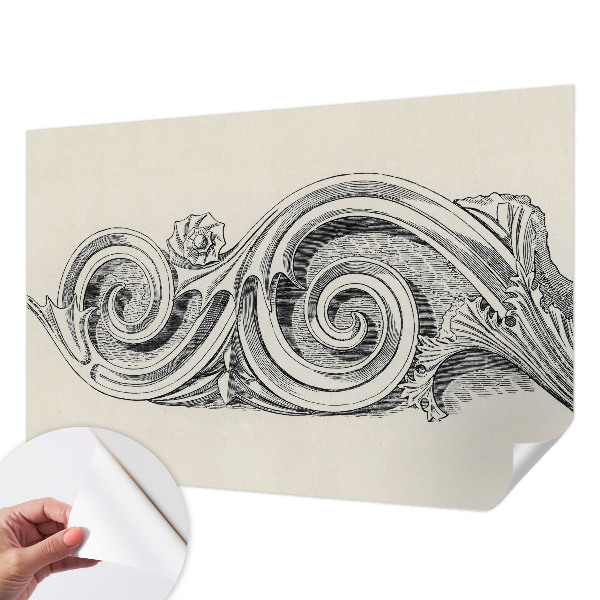 3D tapeta na stenu Rastlinná ozdoba