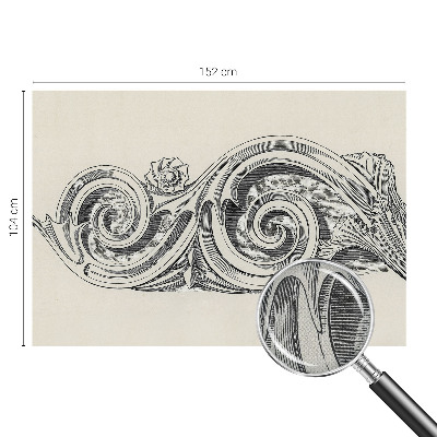 3D tapeta na stenu Rastlinná ozdoba