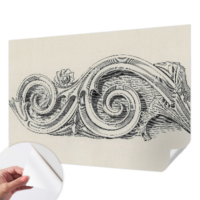 3D tapeta na stenu Rastlinná ozdoba