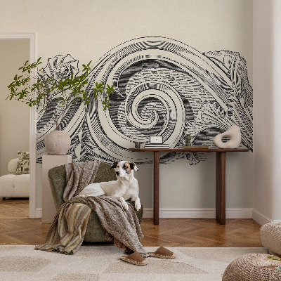 3D tapeta na stenu Rastlinná ozdoba