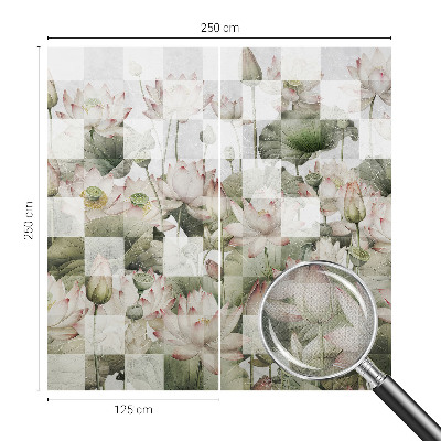 Samolepiaca fototapeta Lotosové vzory