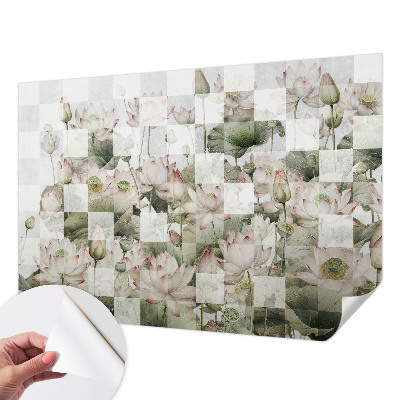 Samolepiaca fototapeta Lotosové vzory