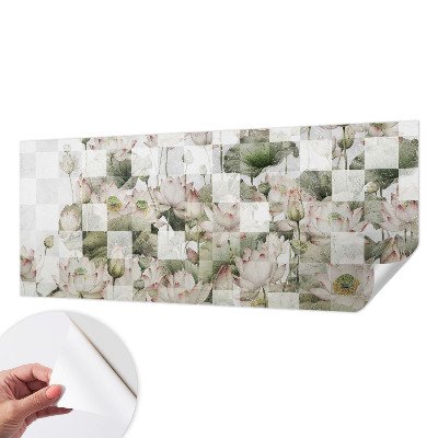 Samolepiaca fototapeta Lotosové vzory