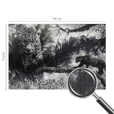 Tapety na stenu samolepiace Abstraktné leopardy