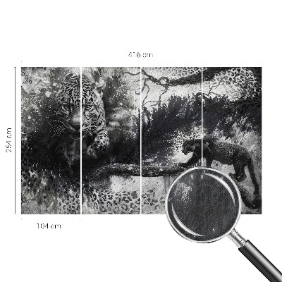 Tapety na stenu samolepiace Abstraktné leopardy