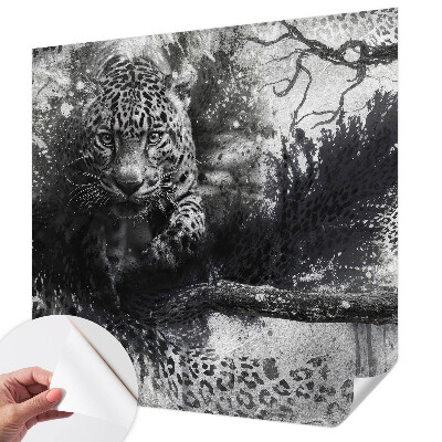 Tapety na stenu samolepiace Abstraktné leopardy
