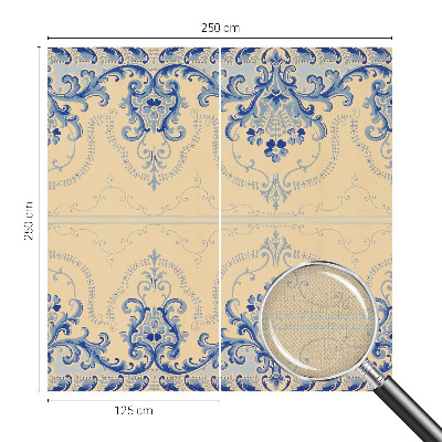 Samolepiaca fototapeta do obývačky Modré ozdoby