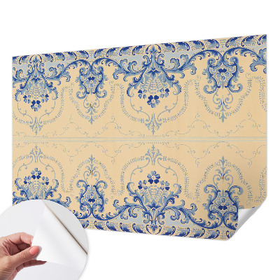 Samolepiaca fototapeta do obývačky Modré ozdoby