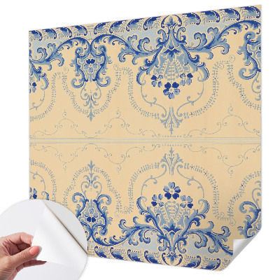 Samolepiaca fototapeta do obývačky Modré ozdoby