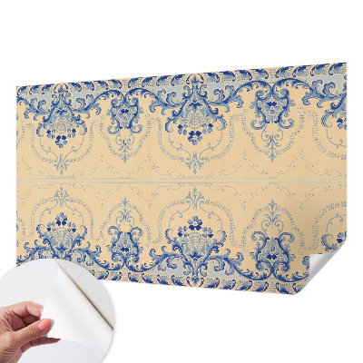 Samolepiaca fototapeta do obývačky Modré ozdoby