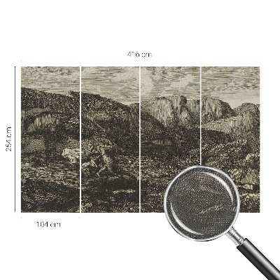 Samolepiaca fototapeta do spálne Horská cesta