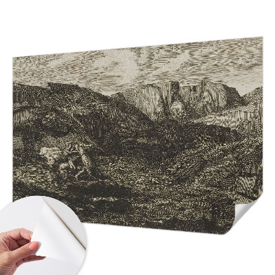 Samolepiaca fototapeta do spálne Horská cesta