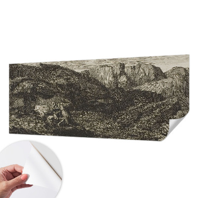 Samolepiaca fototapeta do spálne Horská cesta