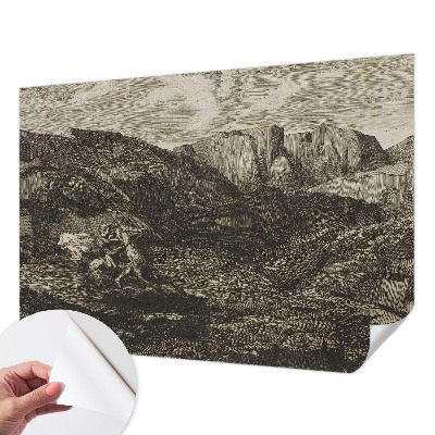 Samolepiaca fototapeta do spálne Horská cesta