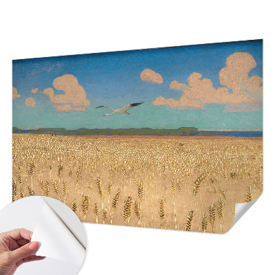 Detská fototapeta s motívom pšeničného poľa