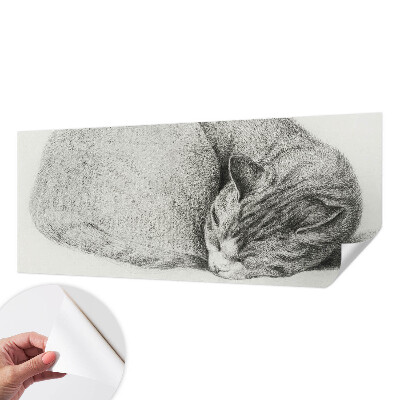 Detská tapeta Zrolovaná mačka