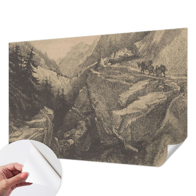 Samolepiaca fototapeta do detskej izby s motívom malebných hôr