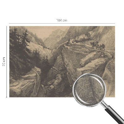 Samolepiaca fototapeta do detskej izby Malebné hory