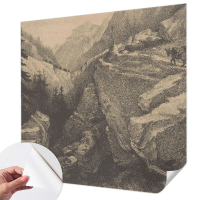 Samolepiaca fototapeta do detskej izby Malebné hory