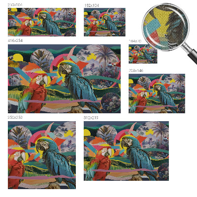 3D fototapeta Exotické vtáky