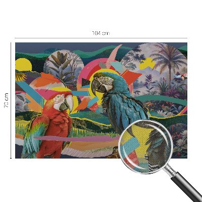 3D fototapeta Exotické vtáky