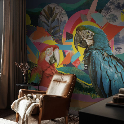 3D fototapeta Exotické vtáky