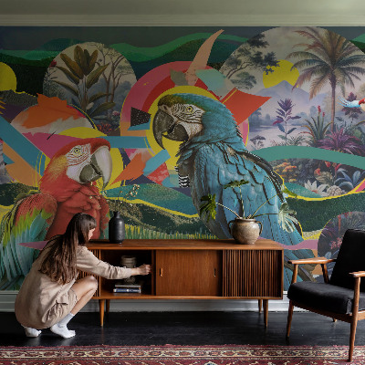 3D fototapeta Exotické vtáky