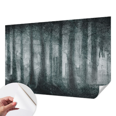 3D tapeta s motívom tajomného lesa