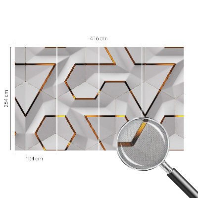 3D tapeta na stenu Moderná geometria
