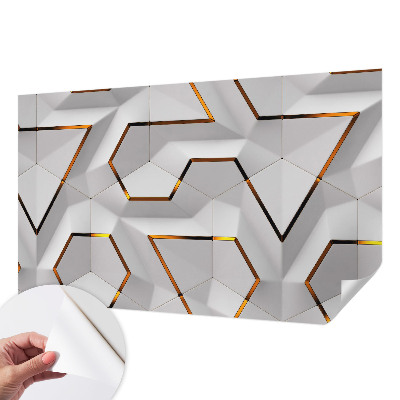 3D tapeta na stenu Moderná geometria