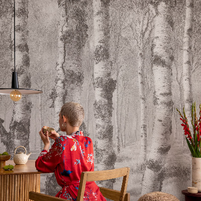 Samolepiaca fototapeta Brezový les