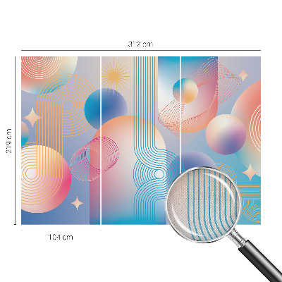 Samolepiaca fototapeta do detskej izby Farebná abstrakcia