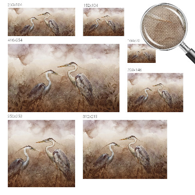 Samolepiaca fototapeta do spálne Elegantné vtáky