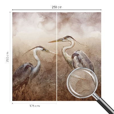 Samolepiaca fototapeta do spálne Elegantné vtáky