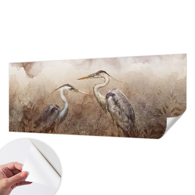 Samolepiaca fototapeta do spálne Elegantné vtáky