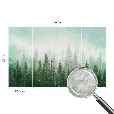 Fotografická tapeta do detskej izby Vlk v lese