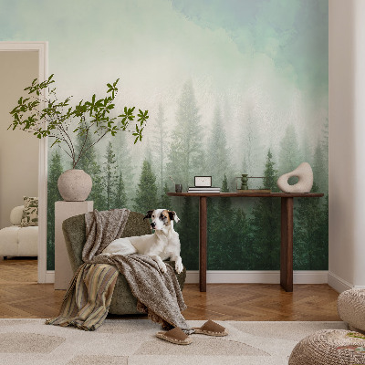 Fotografická tapeta do detskej izby Vlk v lese