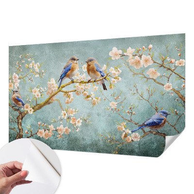 Tapeta do detskej izby Jarné vtáky