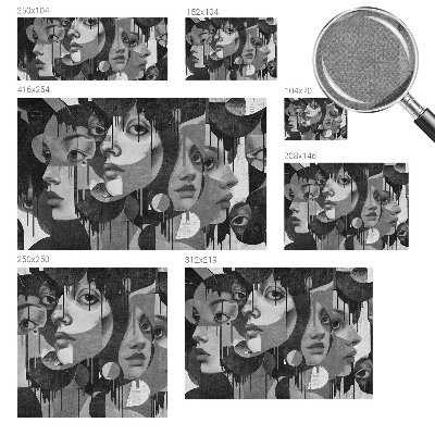 Moderná tapeta na stenu Ženské tváre