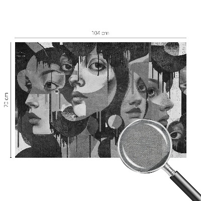 Moderná tapeta na stenu Ženské tváre