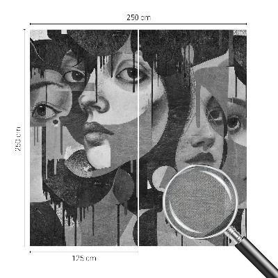 Moderná tapeta na stenu Ženské tváre