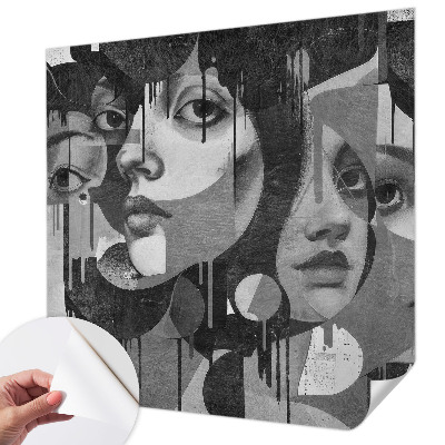 Moderná tapeta na stenu Ženské tváre