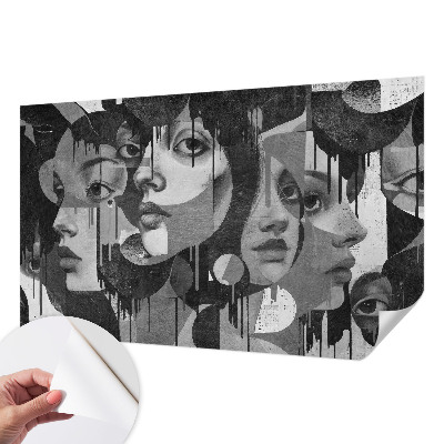 Moderná tapeta na stenu Ženské tváre