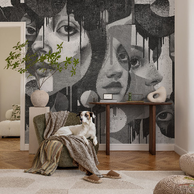 Moderná tapeta na stenu Ženské tváre