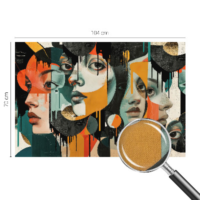 Samolepiaca fototapeta Farebné tváre