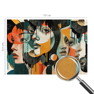 Samolepiaca fototapeta Farebné tváre