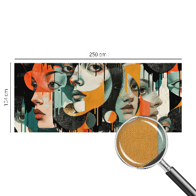 Samolepiaca fototapeta Farebné tváre