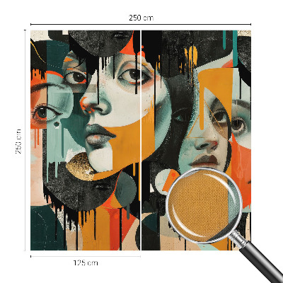 Samolepiaca fototapeta Farebné tváre