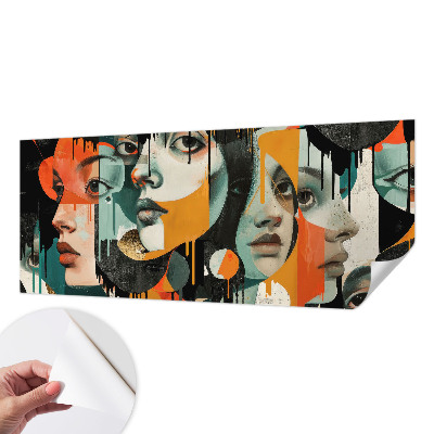 Samolepiaca fototapeta Farebné tváre