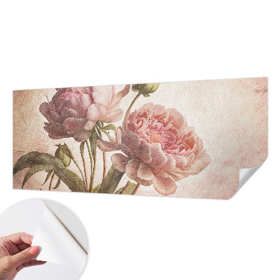 Samolepiaca fototapeta do obývačky Jemné pivonky